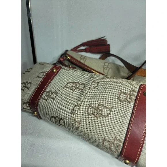 Dooney & Bourke Florentine Jacquard Classic Handbag Purse Tote - Picture 10 of 10